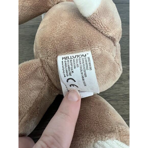 Kellytoy Baby Fox Rattle Plush Brown White Crinkle Ears 10" Lovey - Picture 4 of 5